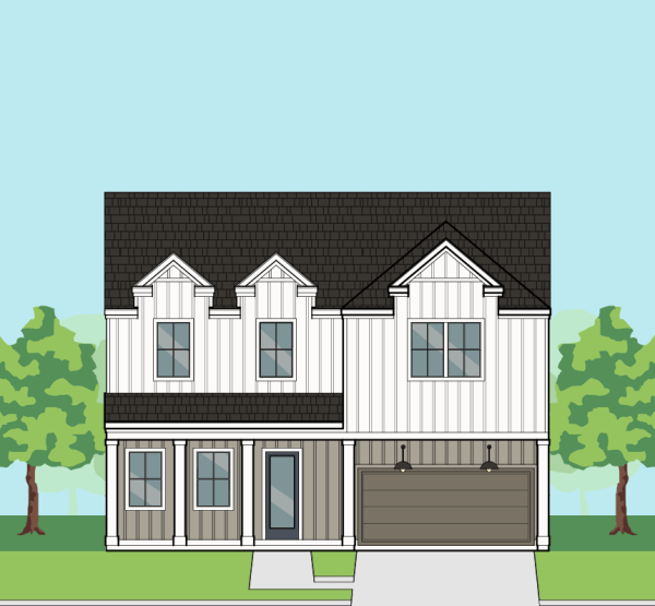 Two Story Townhome Plan F2018 A1.1