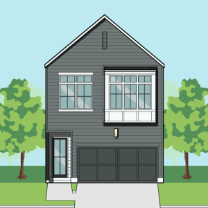 Two Story Townhome Plan F2026 A1