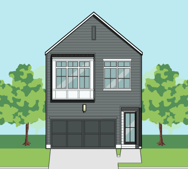 Two Story Townhome Plan F2026 A1