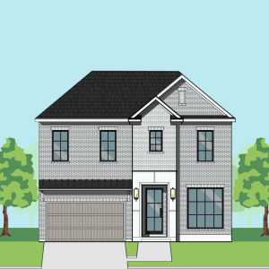 Two Story Urban Home Plan F2027