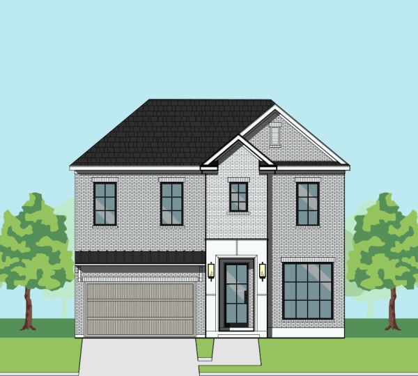 Two Story Urban Home Plan F2027