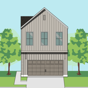 Two Story Townhome Plan F2052 A1