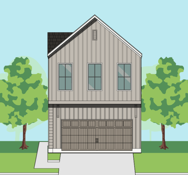 Two Story Townhome Plan F2052 A1
