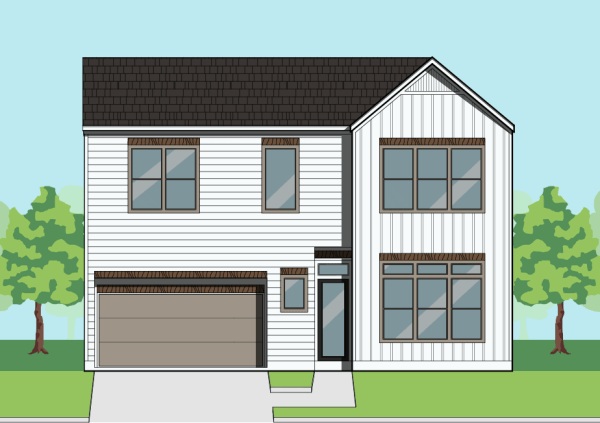 Two Story Townhome Plan F2069 A1.2