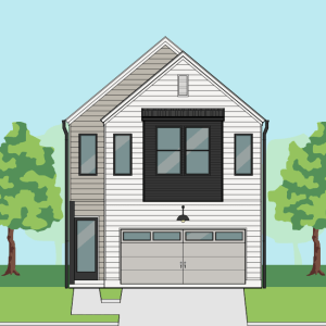 Two Story Townhome Plan F2085 A1