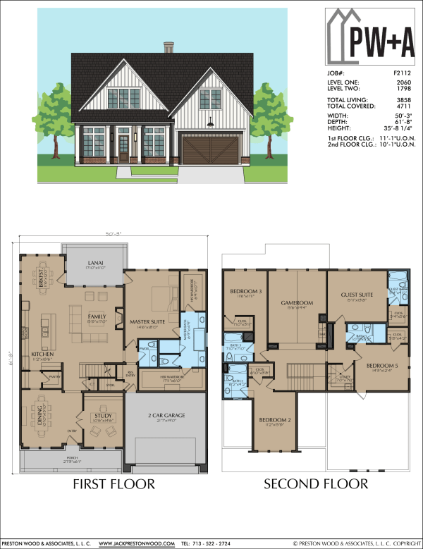 Two Story Home Plan F2112
