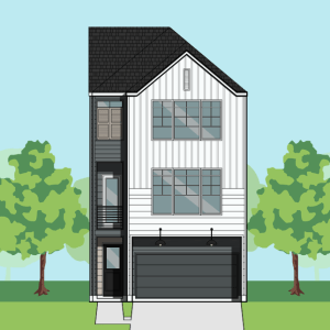 Three Story Townhome Plan F2124 A1.1