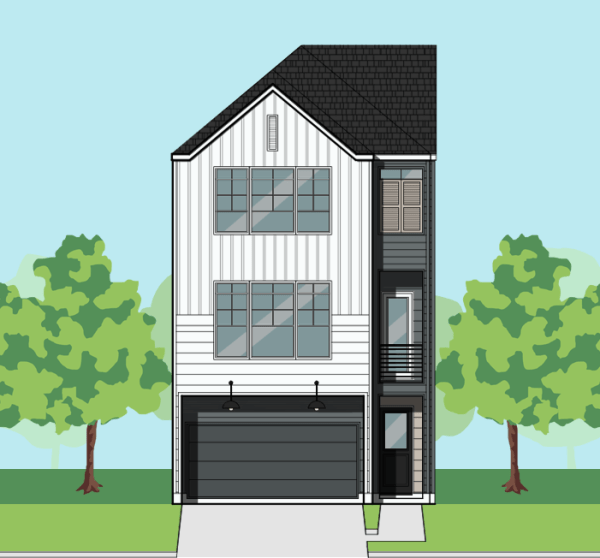 Three Story Townhome Plan F2124 A1.1