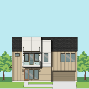 Two Story Townhome Plan F2160 A1.1