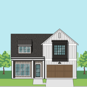 Two Story Urban Home Plan F2161 A1.1
