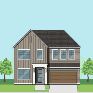 Two Story Urban Home Plan F2161 B1.1