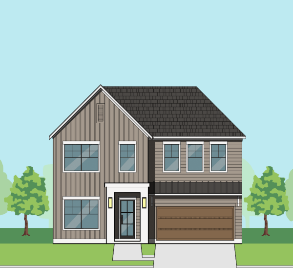 Two Story Urban Home Plan F2161 B1.1