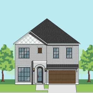 Two Story Urban Home Plan F2198