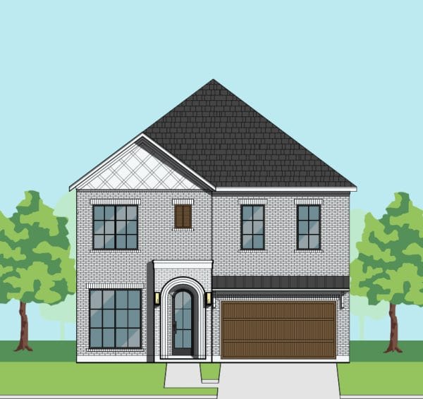 Two Story Urban Home Plan F2198