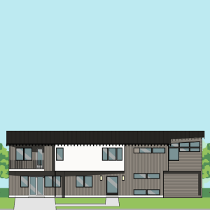 Two Story Townhome Plan F2211 A1.1