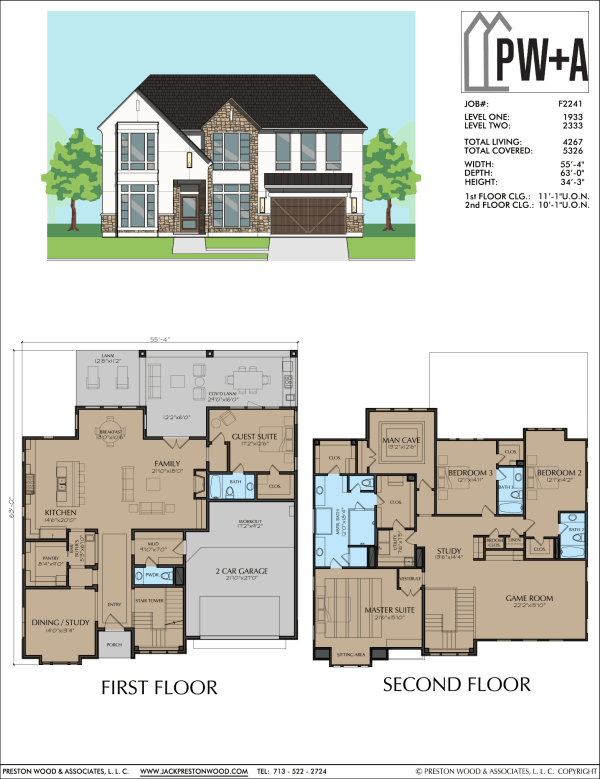 Two Story Home Plan F2241