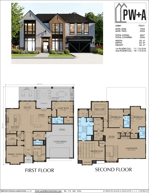 Two Story Home Plan F2241