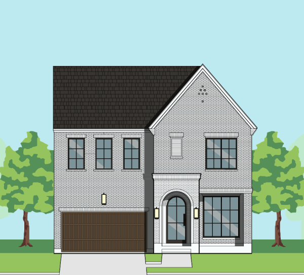 Two Story Urban Home Plan F2245
