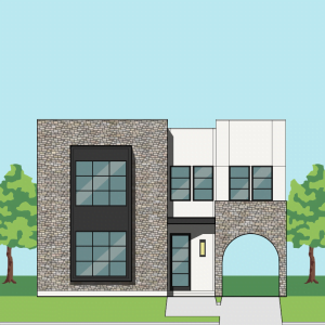 Two Story Urban Home Plan F3003