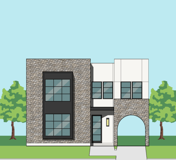 Two Story Urban Home Plan F3003