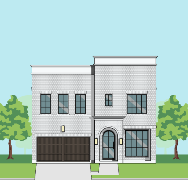 Two Story Urban Home Plan F3015