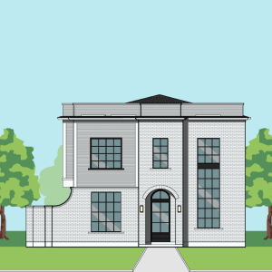 Two Story Urban Home Plan F3070