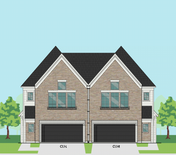 2 1/2 Story Home Plan E5159 C1.1 Duplex