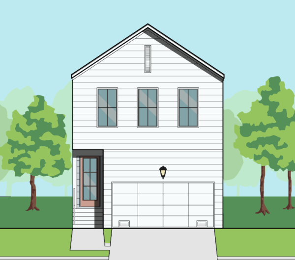 Two Story Small Home Plan F0182 A2