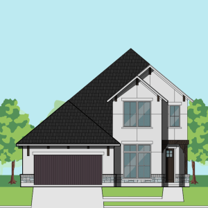 1 1/2 Story Home Plan F0252 B2.2
