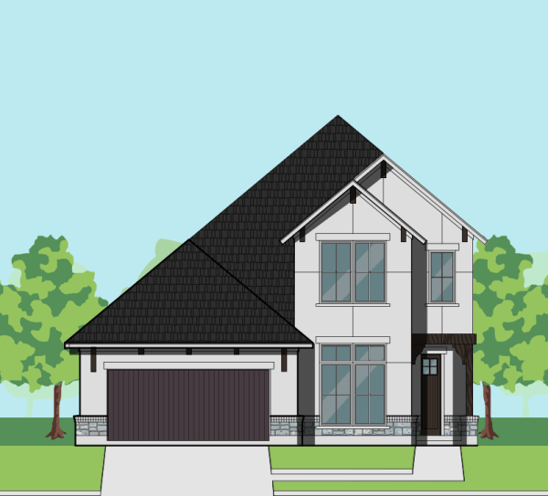 1 1/2 Story Home Plan F0252 B2.2