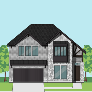 1 1/2 Story Home Plan F0252 D2.2