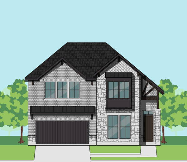 1 1/2 Story Home Plan F0252 D2.2