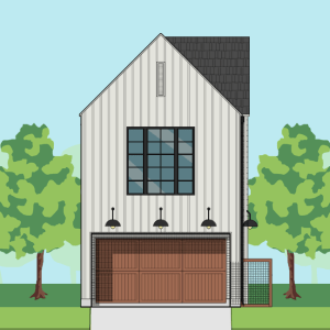 Two Story Townhome Home Plan F0325 A1.2