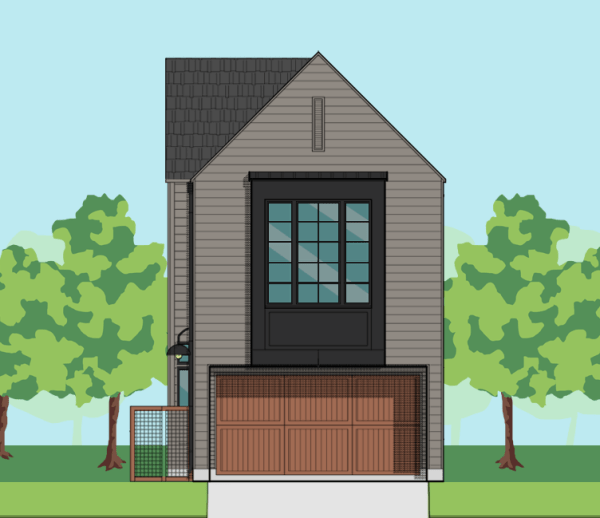 Two Story Townhome Home Plan F0325 A2.2
