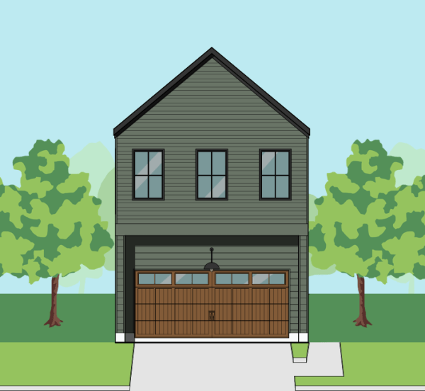 Two Story Townhome Home Plan F1194 A1