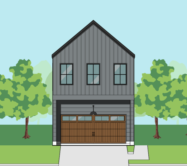Two Story Townhome Home Plan F1194 A1