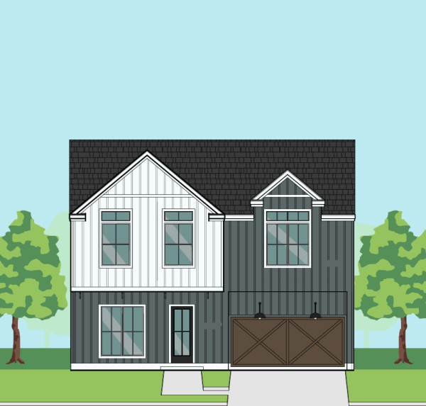 Two Story Townhome Home Plan F2042 A1.1