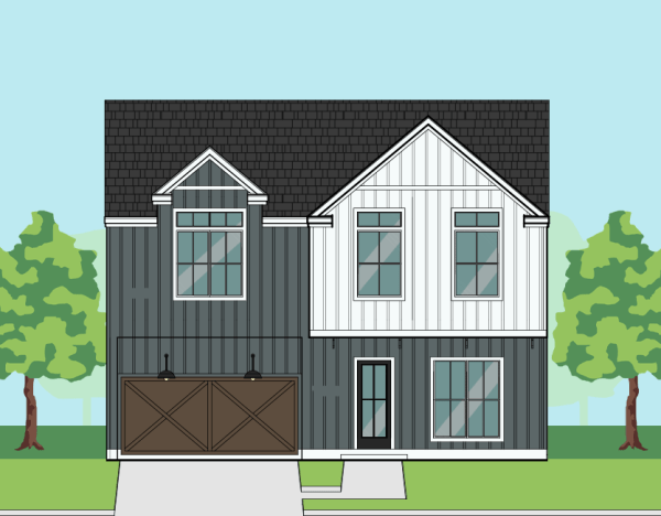 Two Story Townhome Home Plan F2042 A1.1