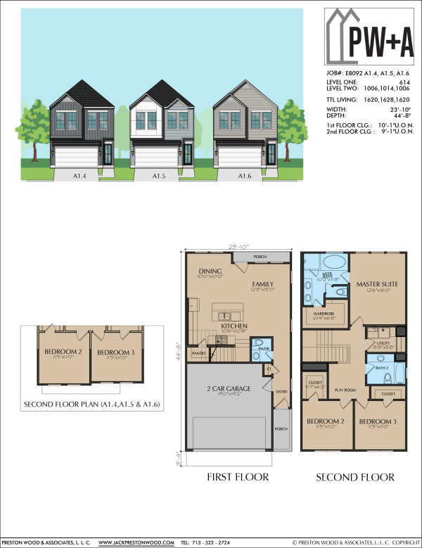 Two Story Home Plan E8092 A1