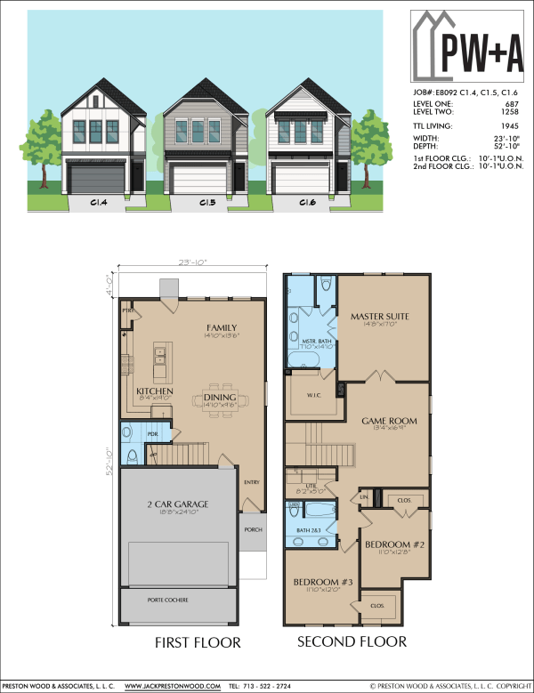 Two Story Home Plan E8092 C1