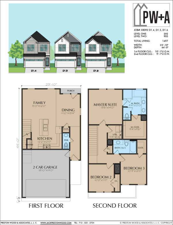 Two Story Home Plan E8092 D1