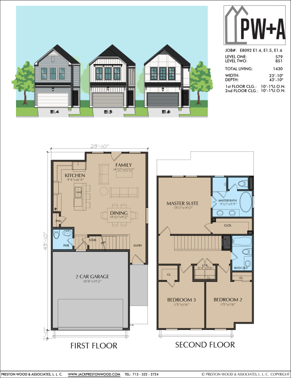 Two Story Home Plan E8092 E1