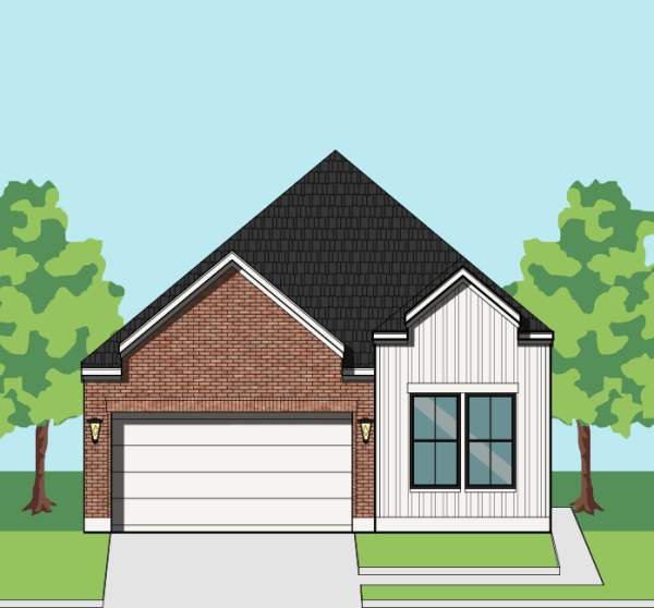 One Story Home Plan E8200 E1.1