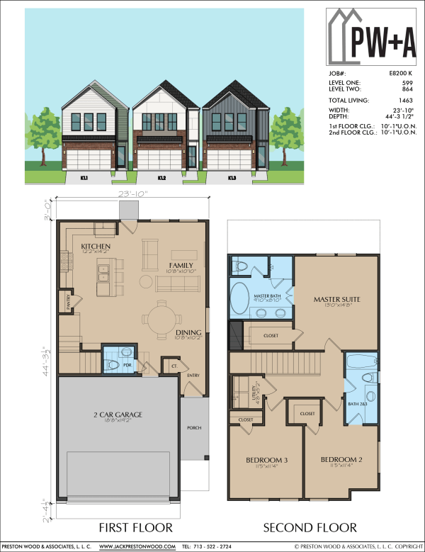 Two Story Home Plan E8200 K1