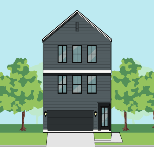 Three Story Townhome Plan E9256 A