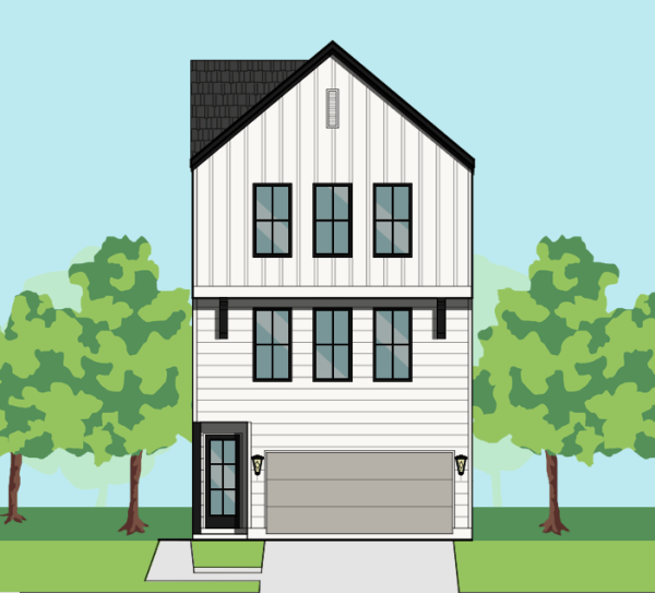 Three Story Townhome Plan E9256 A