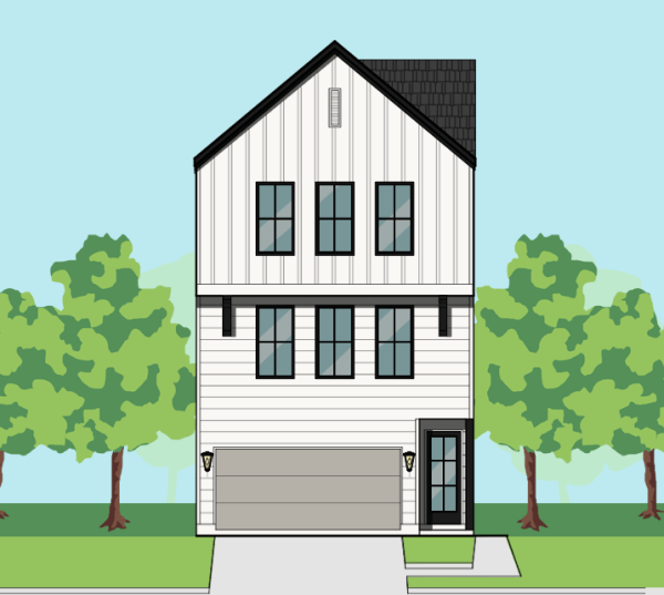 Three Story Townhome Plan E9256 A