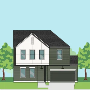 Two Story Townhome Plan E9256 B2.1