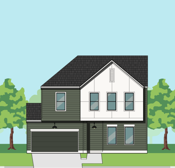 Two Story Townhome Plan E9256 B2.1