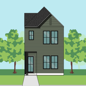 Two Story Townhome Plan E9256 C1.1
